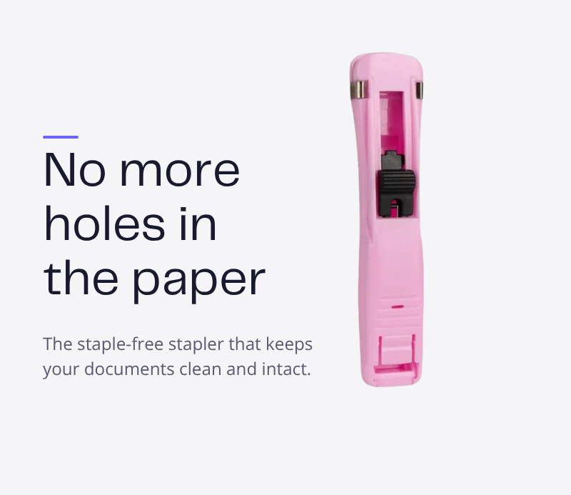 PaperLock Pro -Reusable Staple-Free Paper Fastener